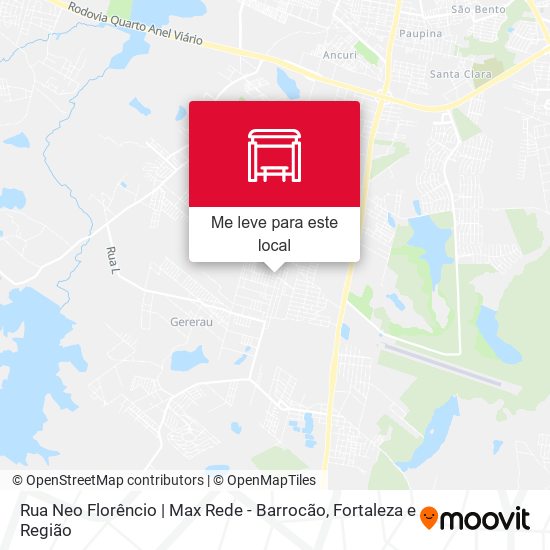 Rua Neo Florêncio | Max Rede - Barrocão mapa
