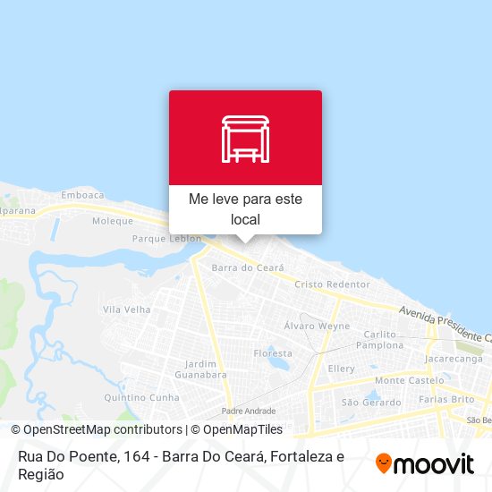 Rua Do Poente, 164 - Barra Do Ceará mapa