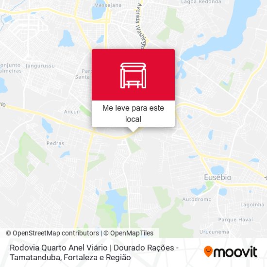 Rodovia Quarto Anel Viário | Dourado Rações - Tamatanduba mapa