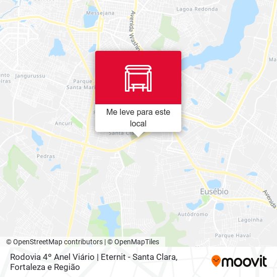 Rodovia 4º Anel Viário | Eternit - Santa Clara mapa