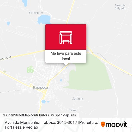 Avenida Monsenhor Tabosa, 3015-3017 |Prefeitura mapa