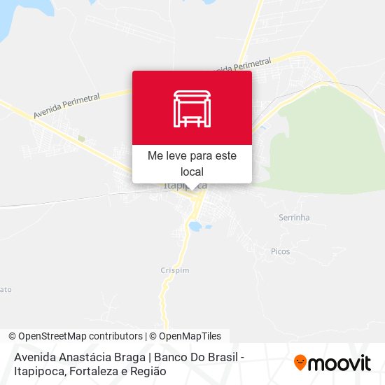 Avenida Anastácia Braga | Banco Do Brasil - Itapipoca mapa
