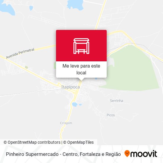 Pinheiro Supermercado - Centro mapa