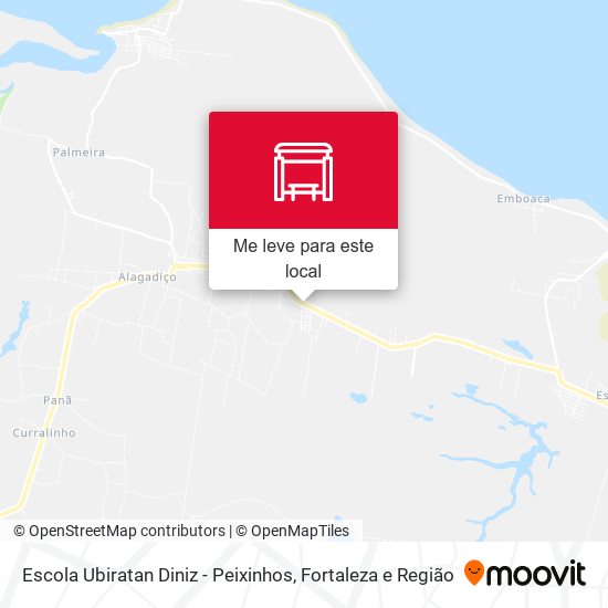 Escola Ubiratan Diniz - Peixinhos mapa