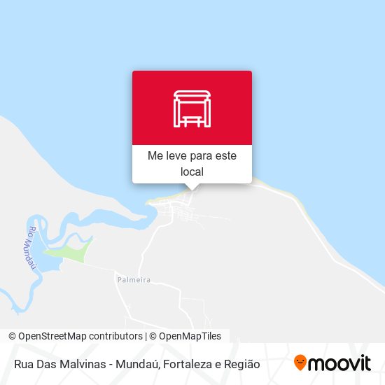 Rua Das Malvinas - Mundaú mapa