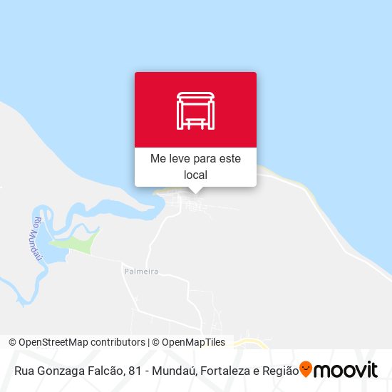 Rua Gonzaga Falcão, 81 - Mundaú mapa