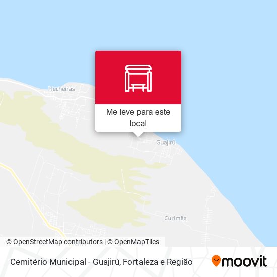 Cemitério Municipal - Guajirú mapa
