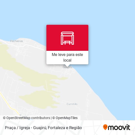 Praça / Igreja - Guajirú mapa