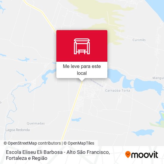 Escola Eliseu Eli Barbosa - Alto São Francisco mapa