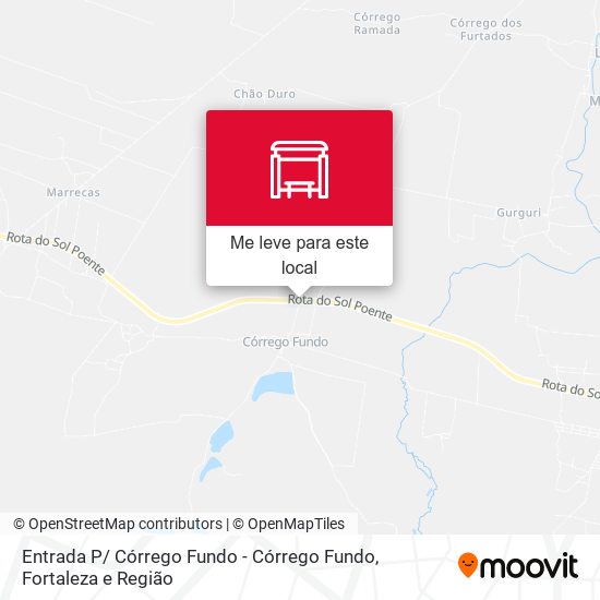 Entrada P/ Córrego Fundo - Córrego Fundo mapa
