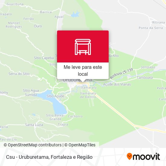 Csu - Uruburetama mapa
