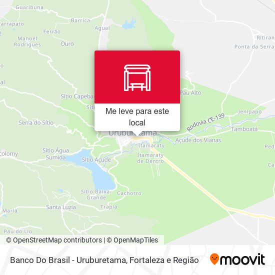 Banco Do Brasil - Uruburetama mapa