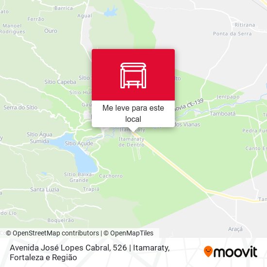 Avenida José Lopes Cabral, 526 | Itamaraty mapa