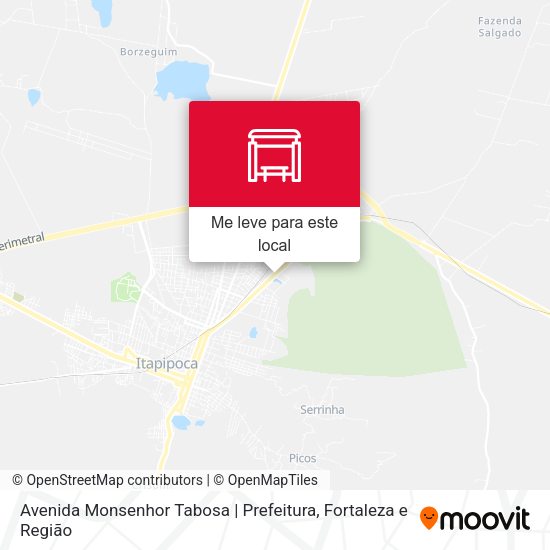 Avenida Monsenhor Tabosa | Prefeitura mapa