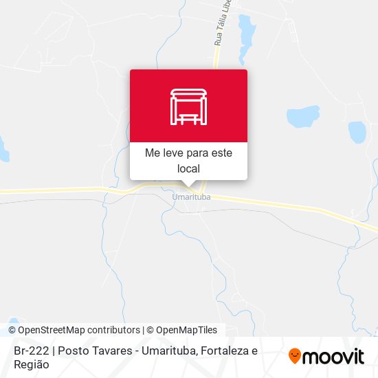 Br-222  | Posto Tavares - Umarituba mapa