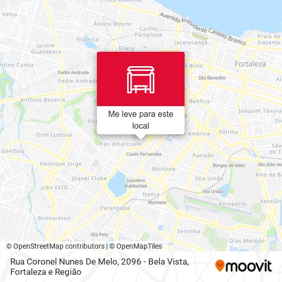 Rua Coronel Nunes De Melo, 2096 - Bela Vista mapa