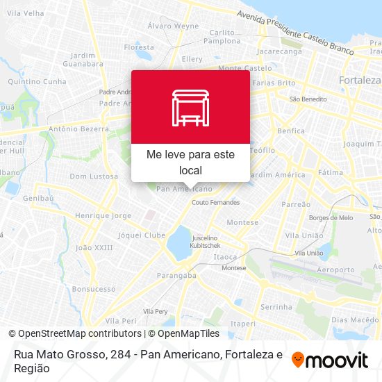 Rua Mato Grosso, 284 - Pan Americano mapa