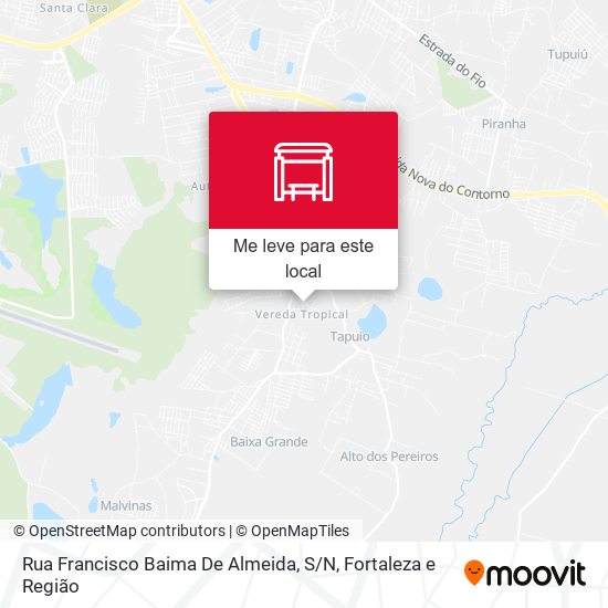 Rua Francisco Baima De Almeida, S / N mapa
