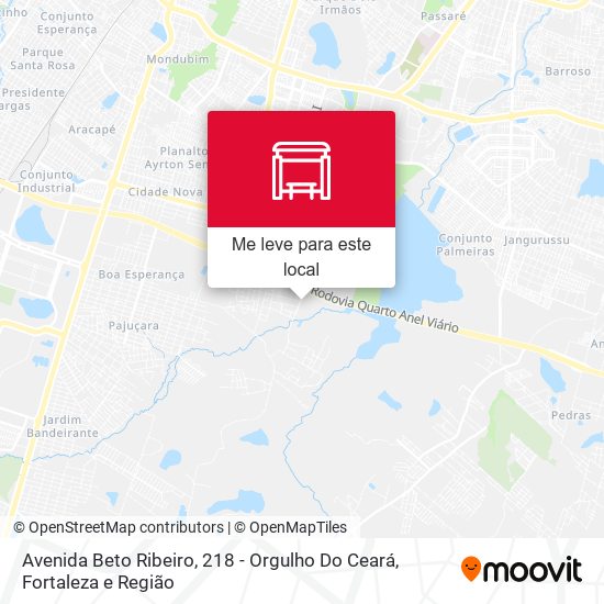Avenida Beto Ribeiro, 218 - Orgulho Do Ceará mapa