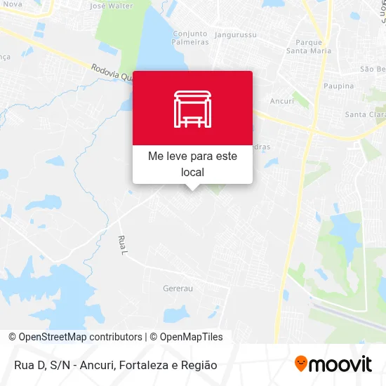 Rua D, S/N - Ancuri mapa