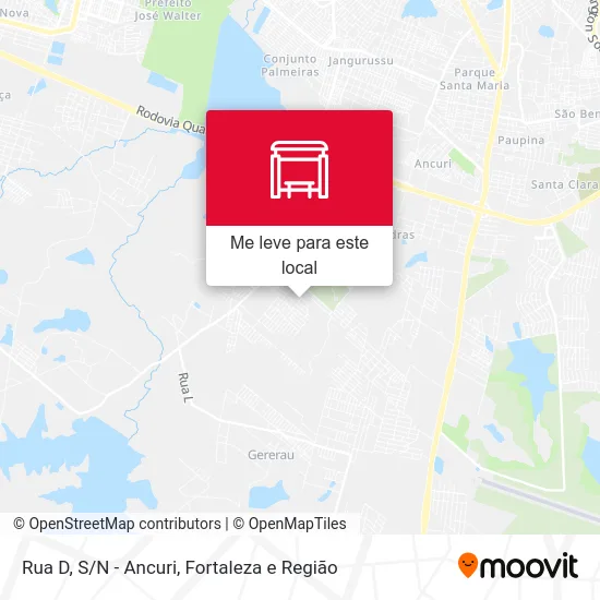 Rua D, S/N - Ancuri mapa
