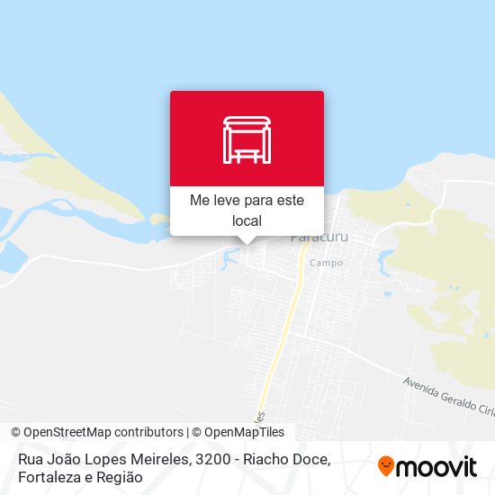 Rua João Lopes Meireles, 3200 - Riacho Doce mapa