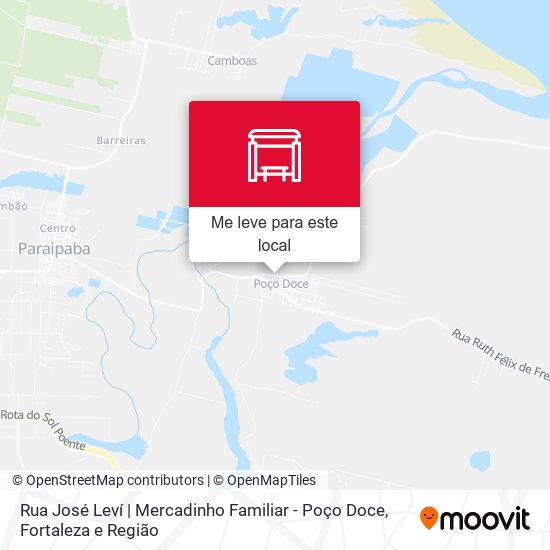 Rua José Leví | Mercadinho Familiar - Poço Doce mapa