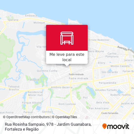 Rua Rosinha Sampaio, 978 - Jardim Guanabara mapa