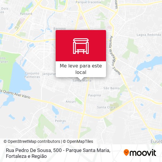 Rua Pedro De Sousa, 500 - Parque Santa Maria mapa