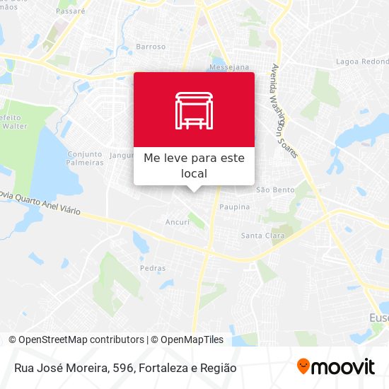 Rua José Moreira, 596 mapa