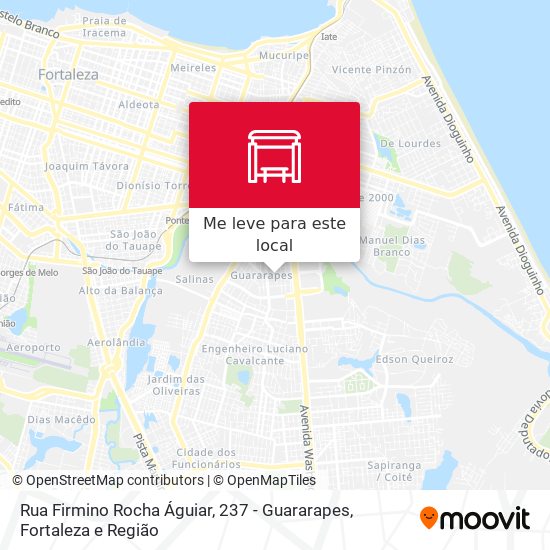 Rua Firmino Rocha Águiar, 237 - Guararapes mapa
