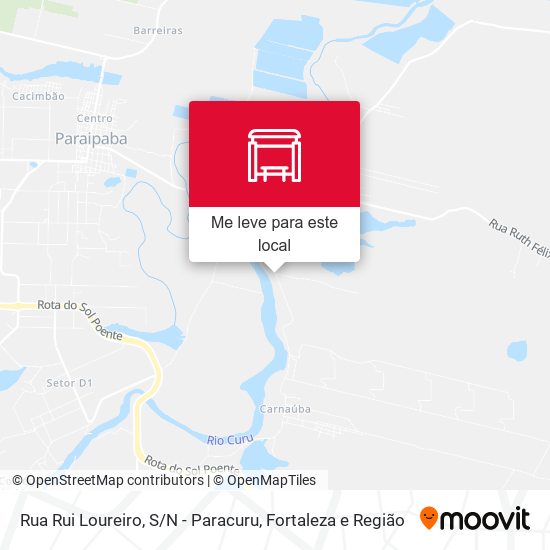 Rua Rui Loureiro, S / N - Paracuru mapa