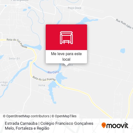 Estrada Carnaúba | Colégio Francisco Gonçalves Melo mapa