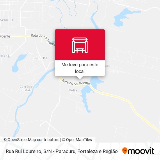 Rua Rui Loureiro, S / N - Paracuru mapa