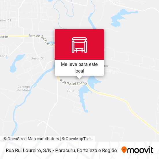 Rua Rui Loureiro, S / N - Paracuru mapa