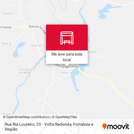 Rua Rui Loureiro, 20 - Volta Redonda mapa