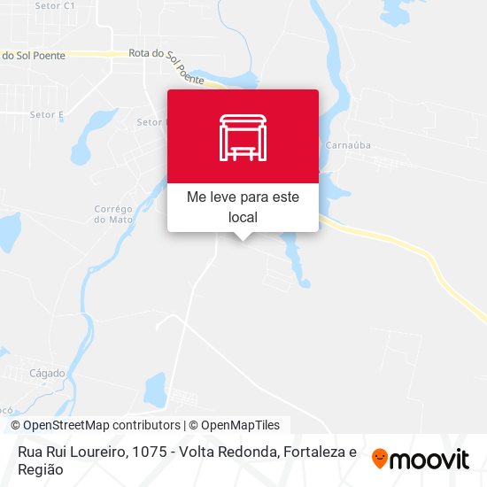 Rua Rui Loureiro, 1075 - Volta Redonda mapa