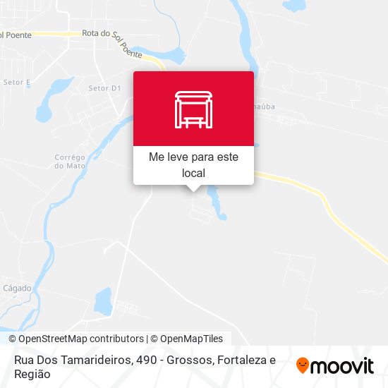 Rua Dos Tamarideiros, 490 - Grossos mapa