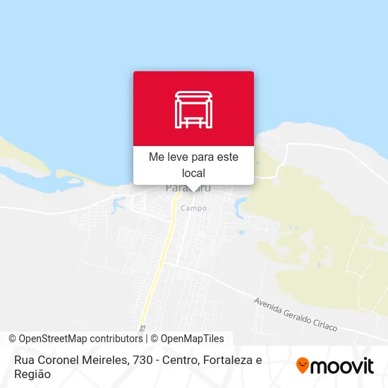 Rua Coronel Meireles, 730 - Centro mapa