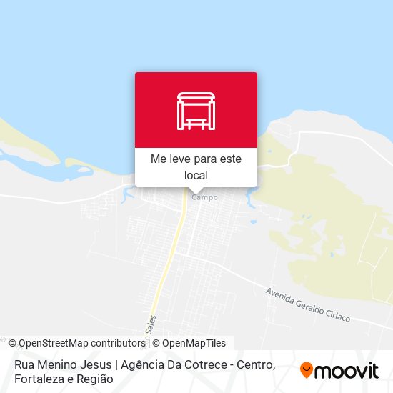 Rua Menino Jesus | Agência Da Cotrece - Centro mapa