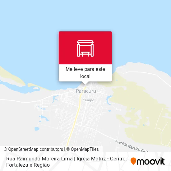 Rua Raimundo Moreira Lima | Igreja Matriz - Centro mapa