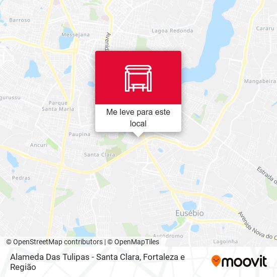 Alameda Das Tulipas - Santa Clara mapa