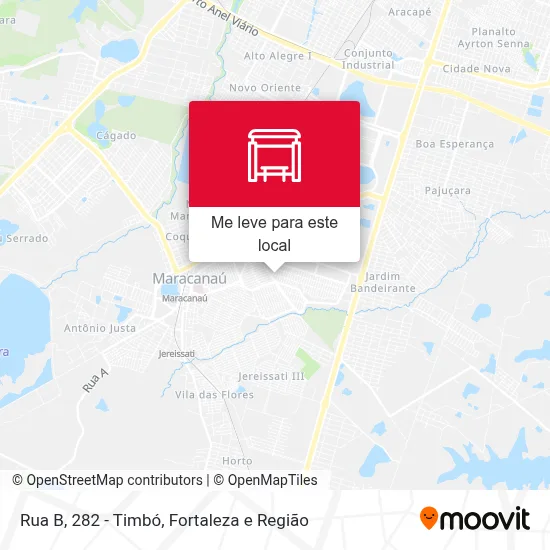 Rua B, 282 - Timbó mapa