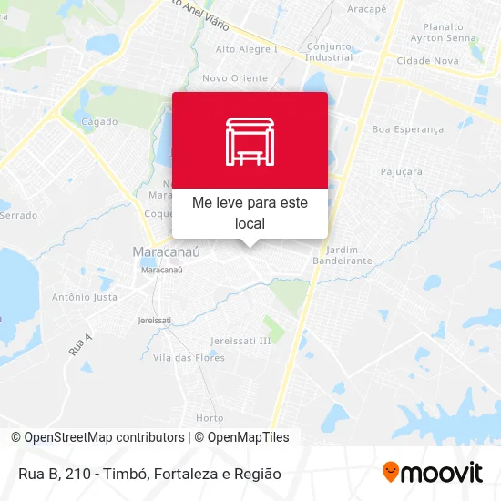 Rua B, 210 - Timbó mapa