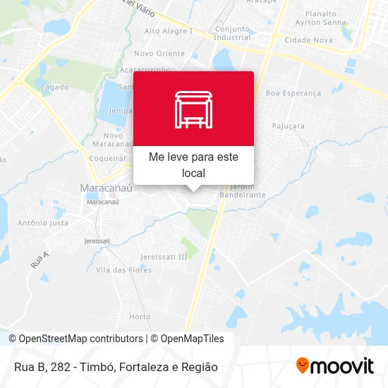 Rua B, 282 - Timbó mapa