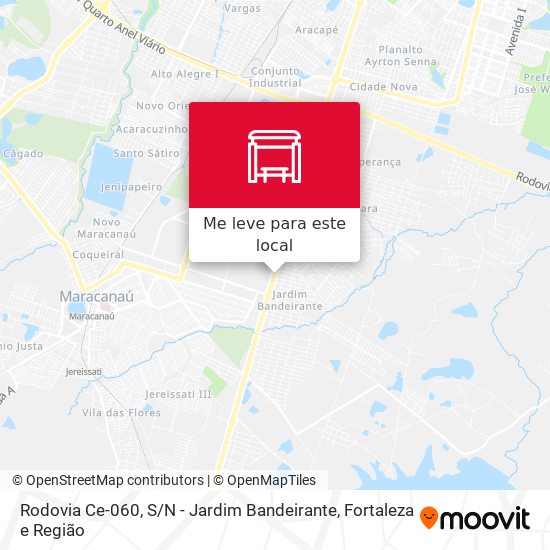 Rodovia Ce-060, S / N - Jardim Bandeirante mapa