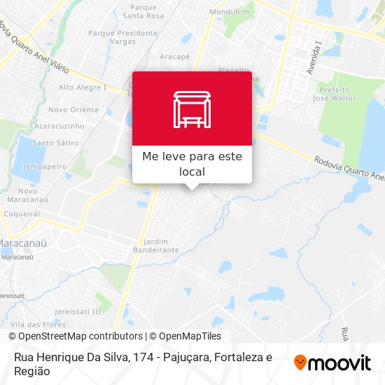 Rua Henrique Da Silva, 174 - Pajuçara mapa