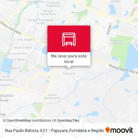 Rua Paulo Batista, 621 - Pajuçara mapa
