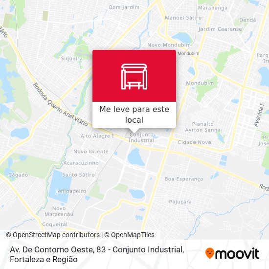 Av. De Contorno Oeste, 83 - Conjunto Industrial mapa
