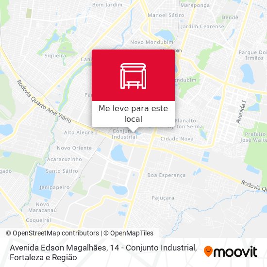Avenida Edson Magalhães, 14 - Conjunto Industrial mapa